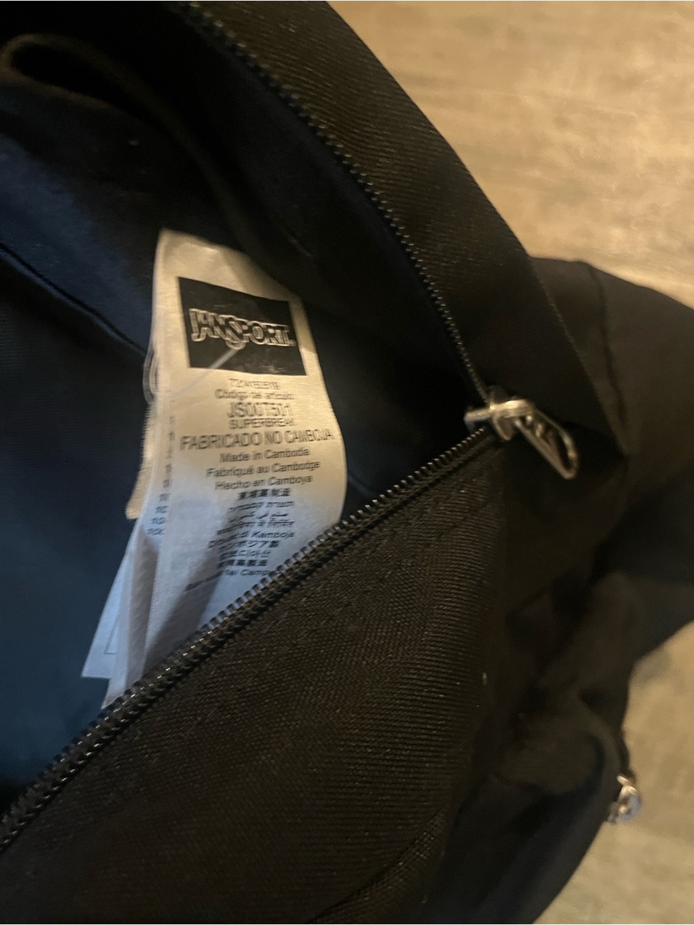 JanSport Classic Black Men's Backpack - Picture 5 of 6